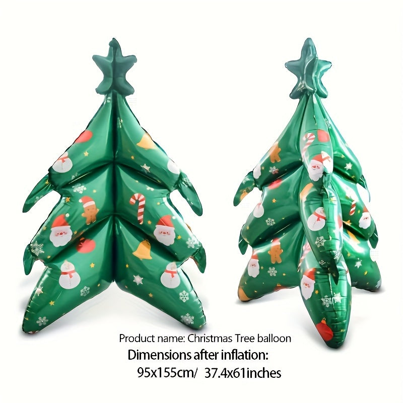 1pc Oversized Christmas Tree Balloons Christmas Decorations