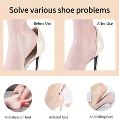 Women's Heel Pads Inserts Anti Slip Heel Grips 4Pairs
