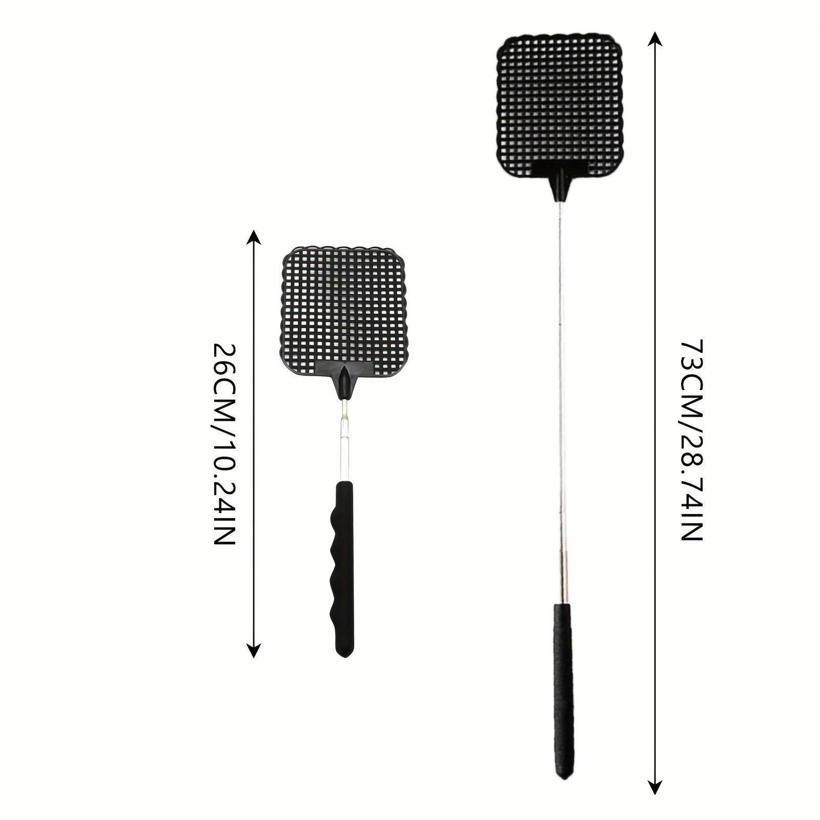 5 Packs Stainless Steel Retractable Fly Swatter