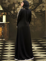 Geometric Print Abaya Maxi Dress