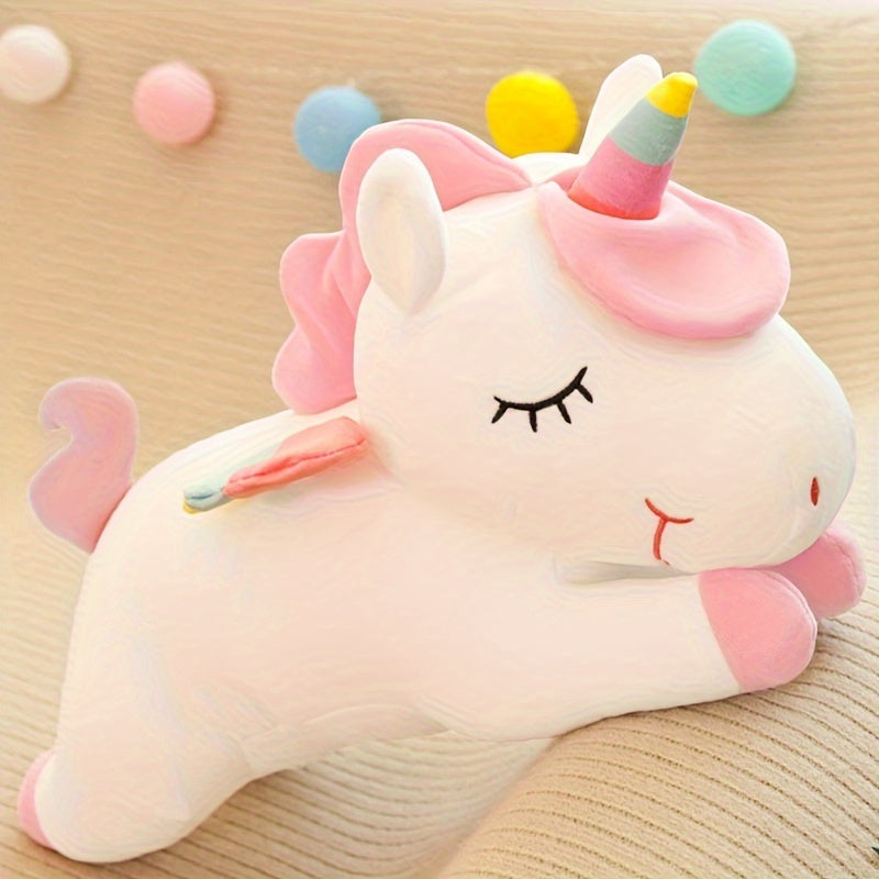 Rainbow Unicorn Doll Plush Toy Pony Sleeping Pillow Comfort Doll Plush Doll