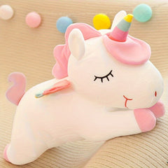 Rainbow Unicorn Doll Plush Toy Pony Sleeping Pillow Comfort Doll Plush Doll