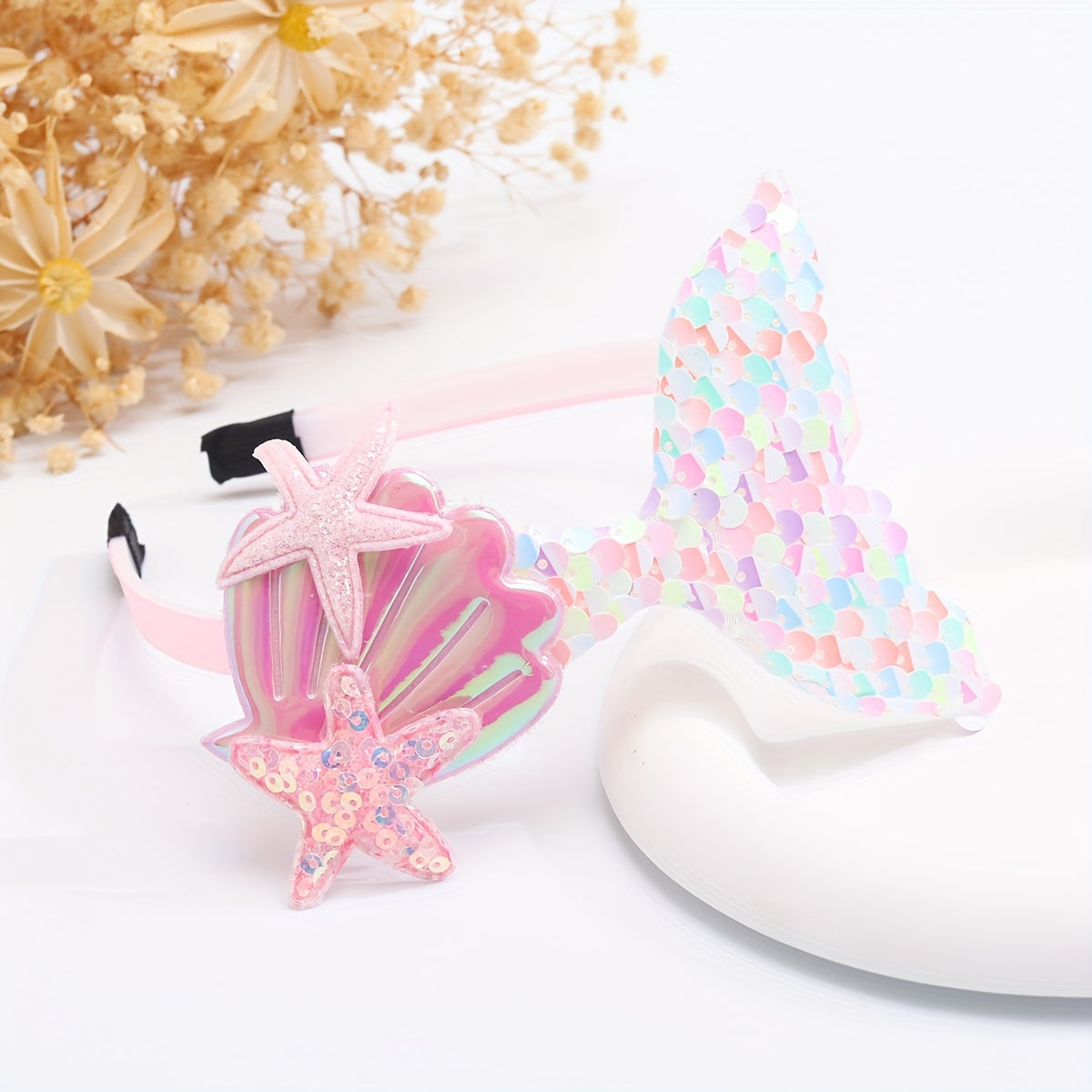 Mermaid Hair Clip Starfish Shell Hoop Hair Accessories