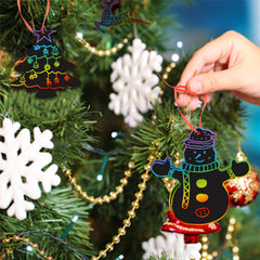 Christmas Scratch Painting Paper DIY Doodle Painting