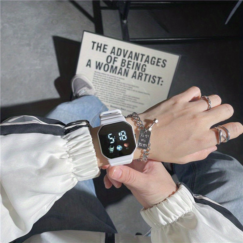 LED Electronic Watch Men's And Women's Students Casual Sports Kids Watch