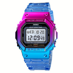 Kids Waterproof Chronograph Watch Colorful Contrast