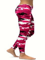 Camo Low Rise Stretch Yoga Leggings