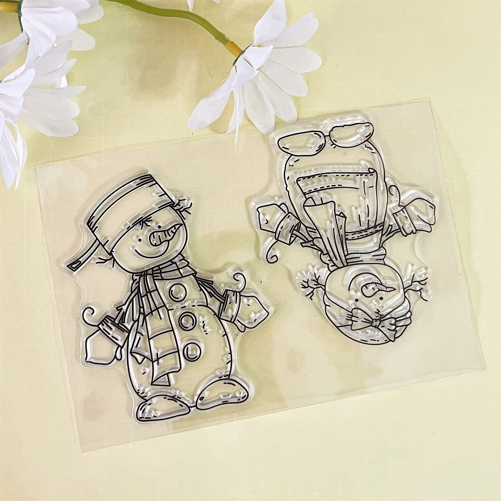 Snowman Transparent Silicone Stamp