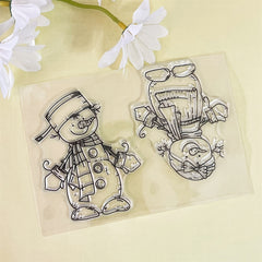Snowman Transparent Silicone Stamp