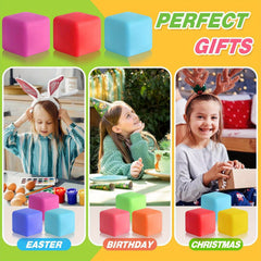 20pcs Cubes Anti Stress Yaping in TPR And Rebond Lent Balles Miniatures