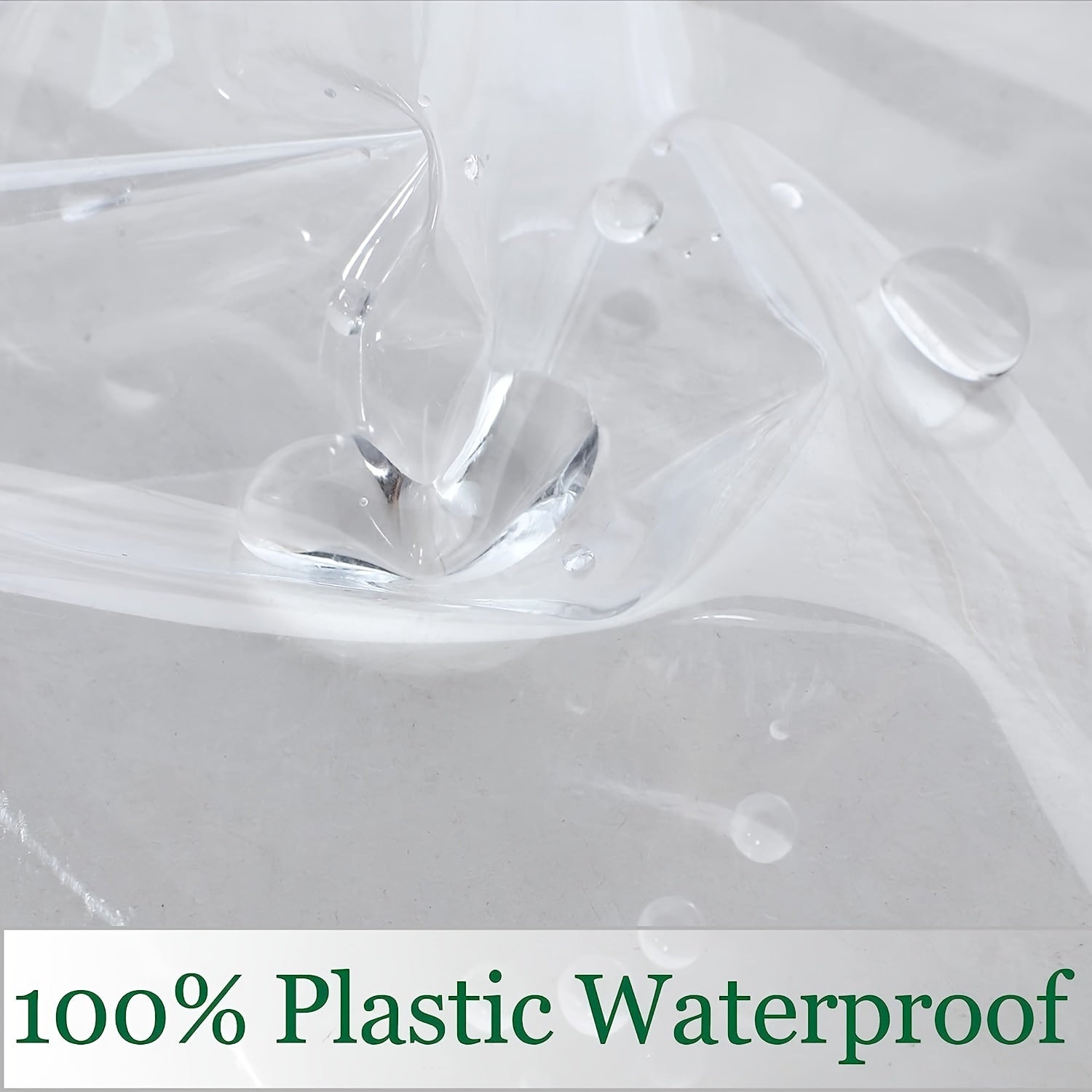 Waterproof Transparent Plastic Tablecloth Spill-proof Rectangular Tablecover
