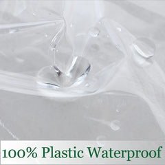 Waterproof Transparent Plastic Tablecloth Spill-proof Rectangular Tablecover