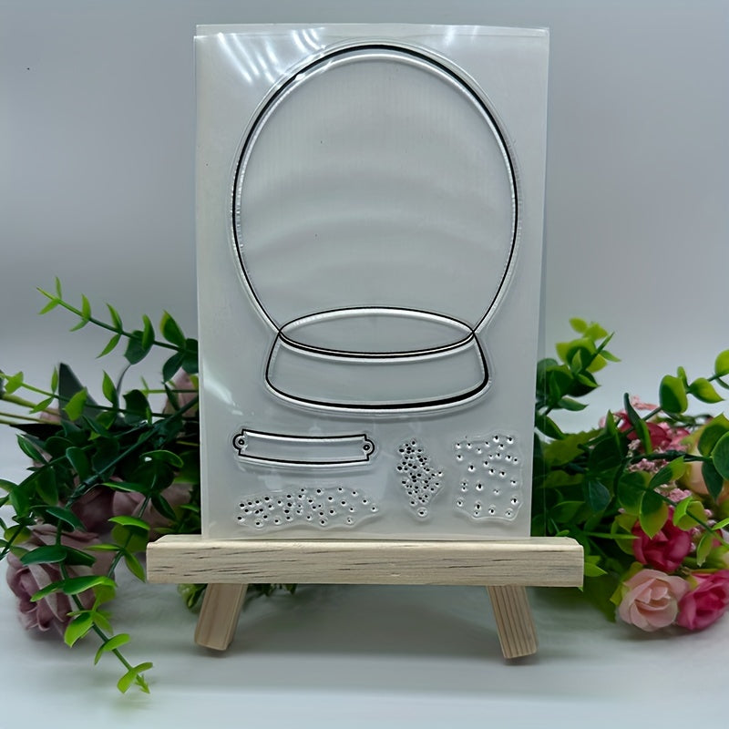 Christmas Ballboom Silicone Clear Stamp for Card Decoration