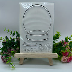Christmas Ballboom Silicone Clear Stamp for Card Decoration