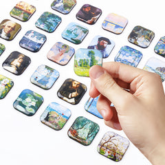 Monet Series Fridge Magnets Decorative Whiteboard Magnets for Office and Kitchen