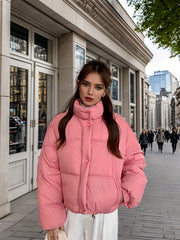 Women's Outdoor Puffer Jacket for Winter Sports