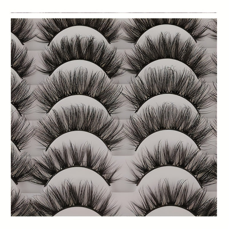 48 Pairs Fluffy Thick Faux Mink Lashes Soft Natural Long Wispy Full Strip Lashes
