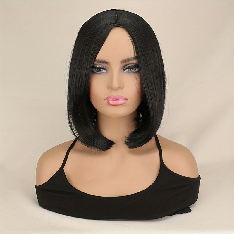 Multicolor Short Bob Straight Hair Wigs 30 48 Cm Shoulder Length