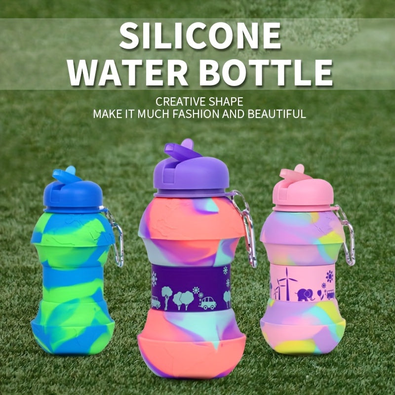 550ml Collapsible Water Bottle Portable Silicone Water Bottles