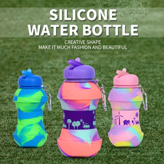 550ml Collapsible Water Bottle Portable Silicone Water Bottles