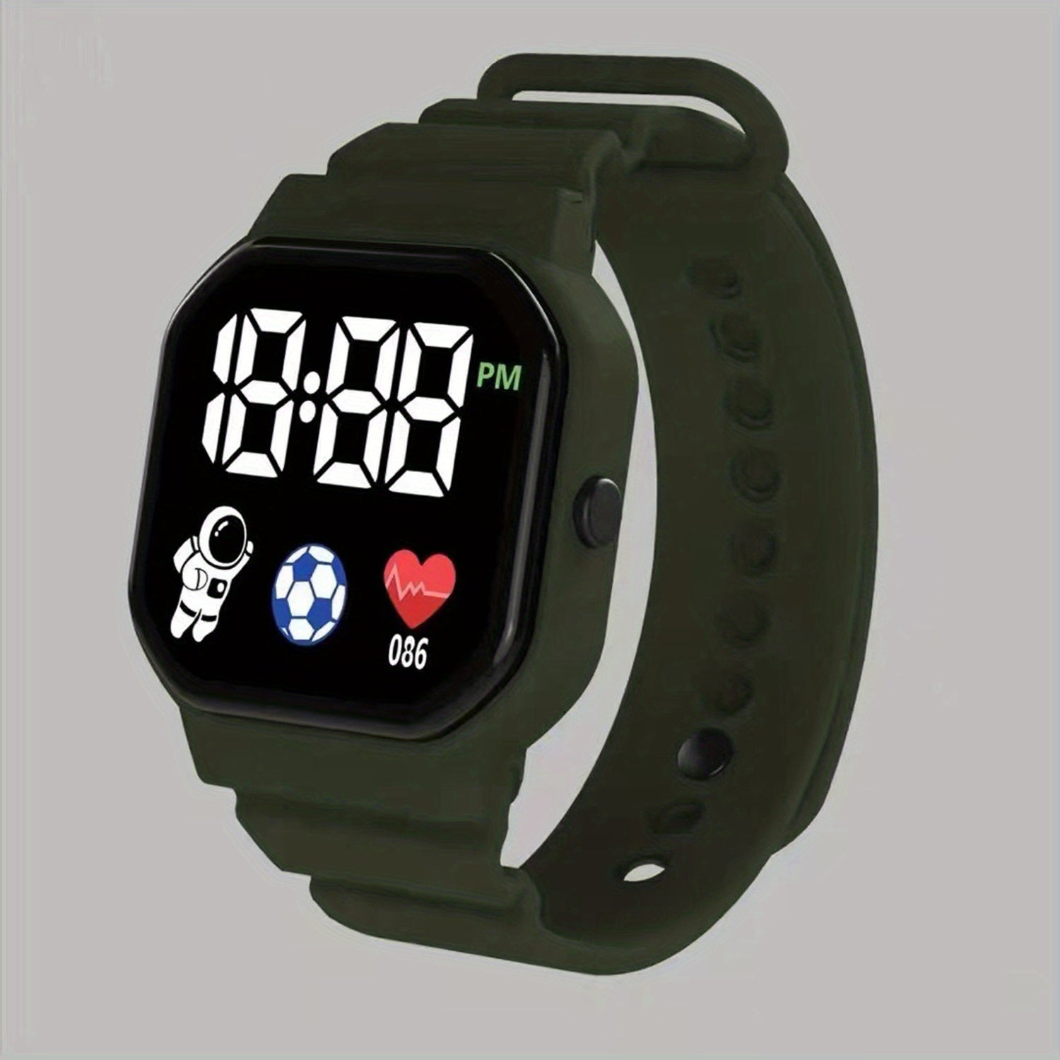 LED Screen Watch With Silicone Band - Holiday Gift
