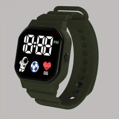 LED Screen Watch With Silicone Band - Holiday Gift