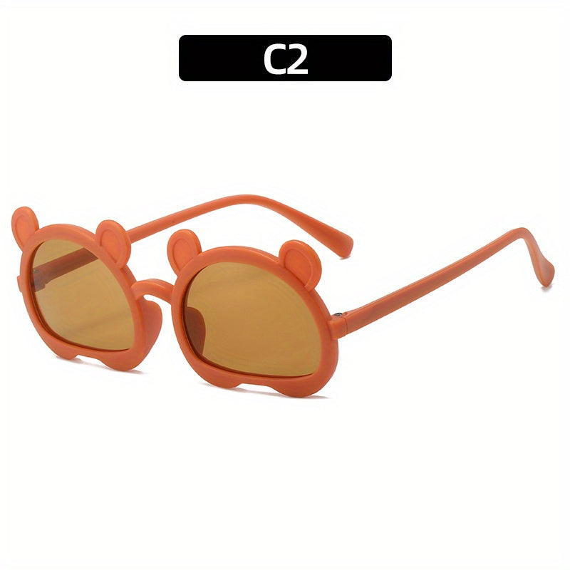 Boys Bear Frame Cartoon Sunglasses UV Protection Summer Sunglasses
