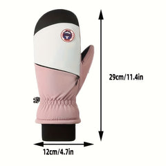 Unisex Ski Gloves Waterproof Windproof Coldproof Thickened Sports Gloves