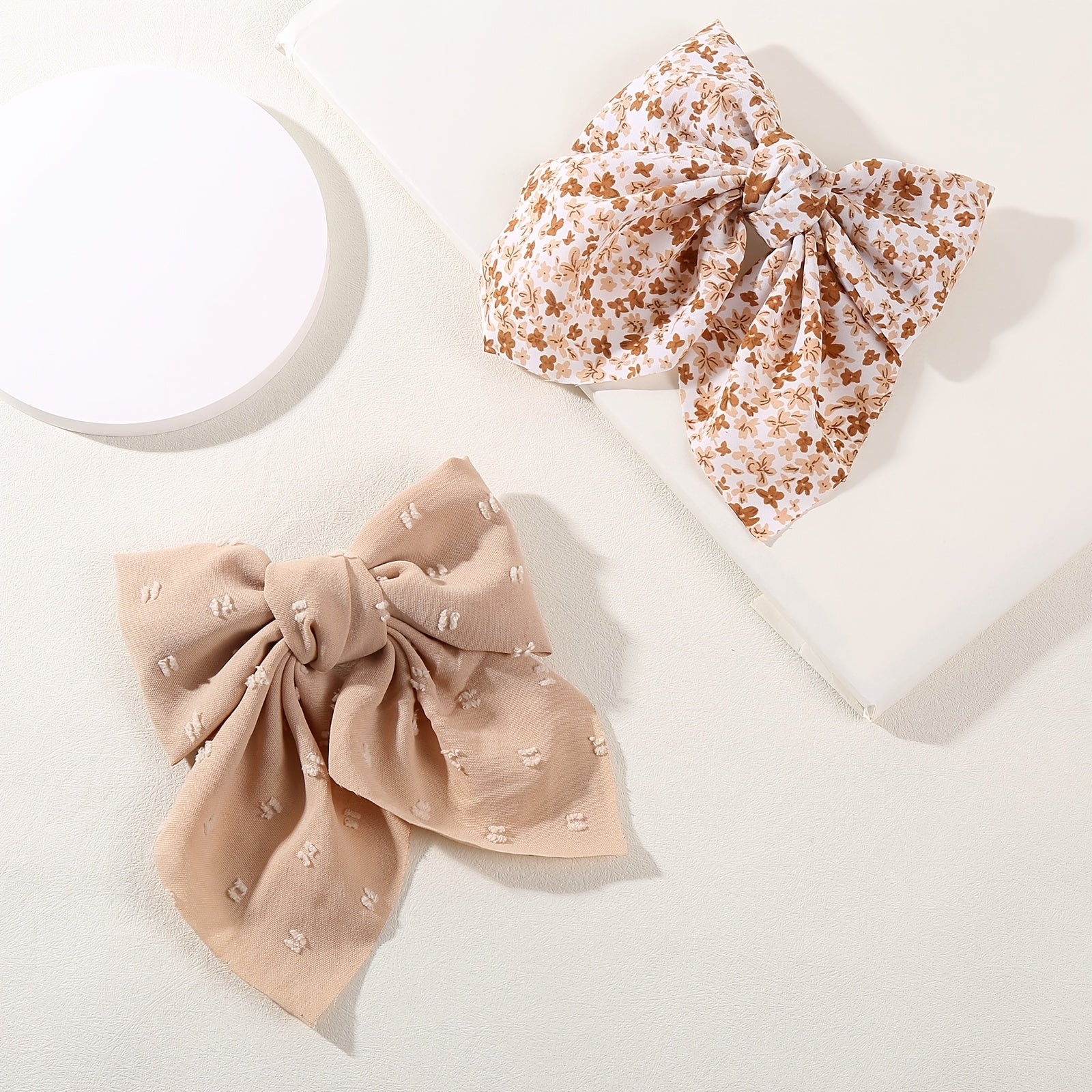 Floral Hair Bows For Girls Hair Clip Barrettes Women Teens