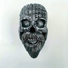 Creative Motorcycle Skull Helmet Frame Key Hook Ghost House Horror Decoration