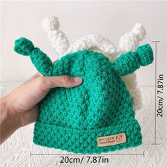 Cartoon Style Eye Knitting Baby Hat Warm Woolen Hat