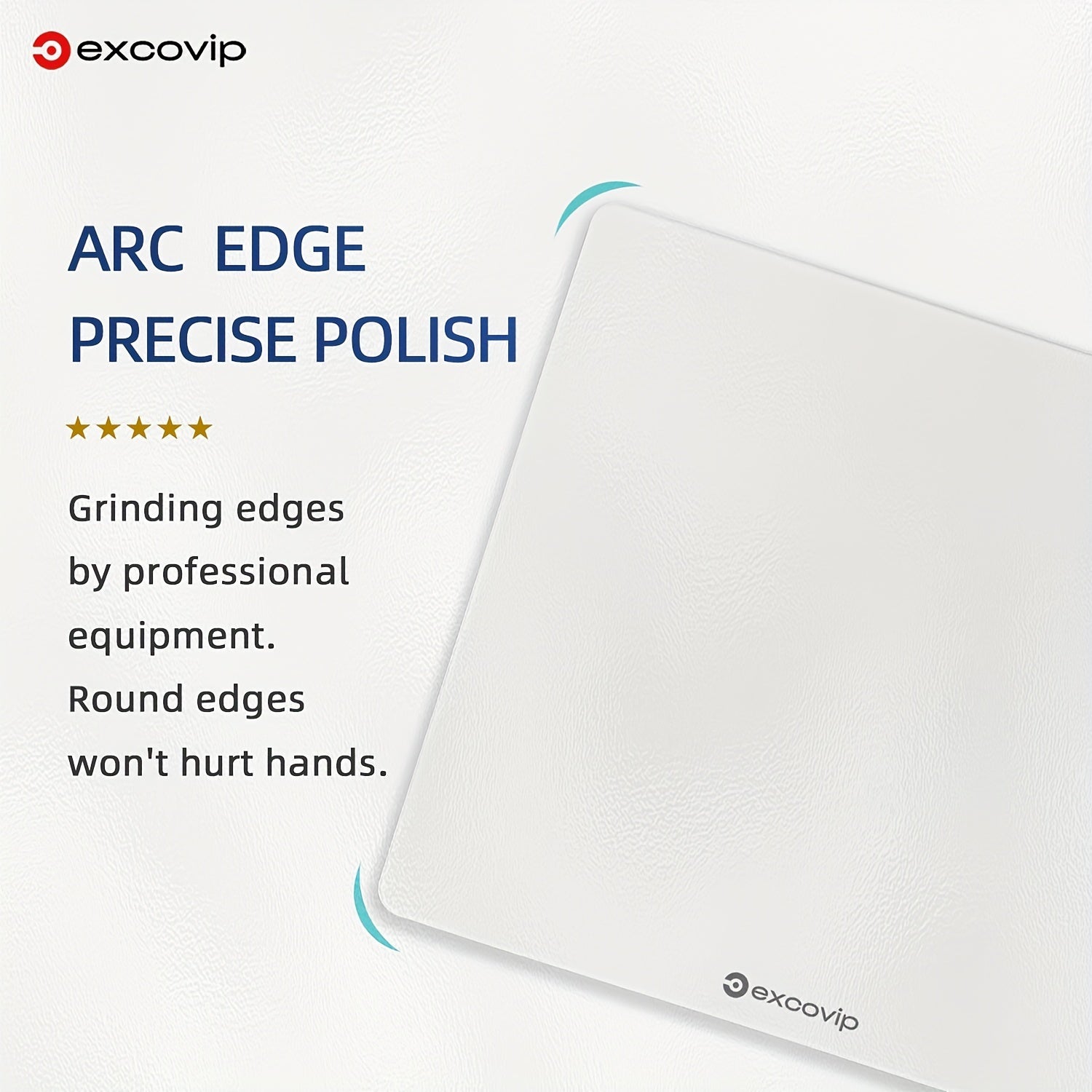 Waterproof Tempered Glass Mouse Desk Pad 30x26 - Office & Business