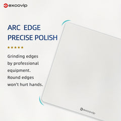 Waterproof Tempered Glass Mouse Desk Pad 30x26 - Office & Business