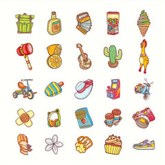 50pcs Waterproof Vinyl Stickers Water Laptop Skateboard