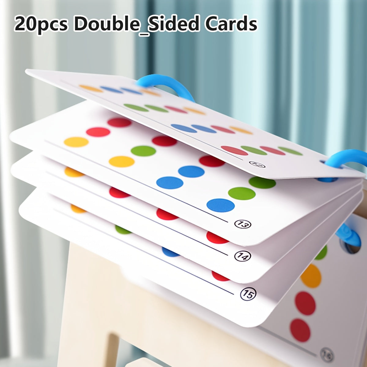 BEYTOON Shape Matching Wooden Toy Dual Sided Board Game for Youngsters 3