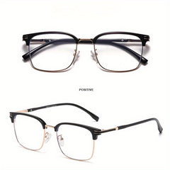 Semi Rimless Men's Glasses Protective Glasses For Reading Office Games