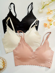 3 Pack Plus Size Seamless Padded Bralette Set