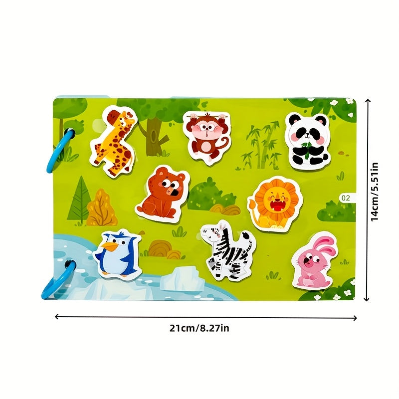 Interactive Busy Book for Sensory Activity Flash Cards