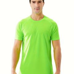 Men's Stretch Round Neck Sports T-shirt
