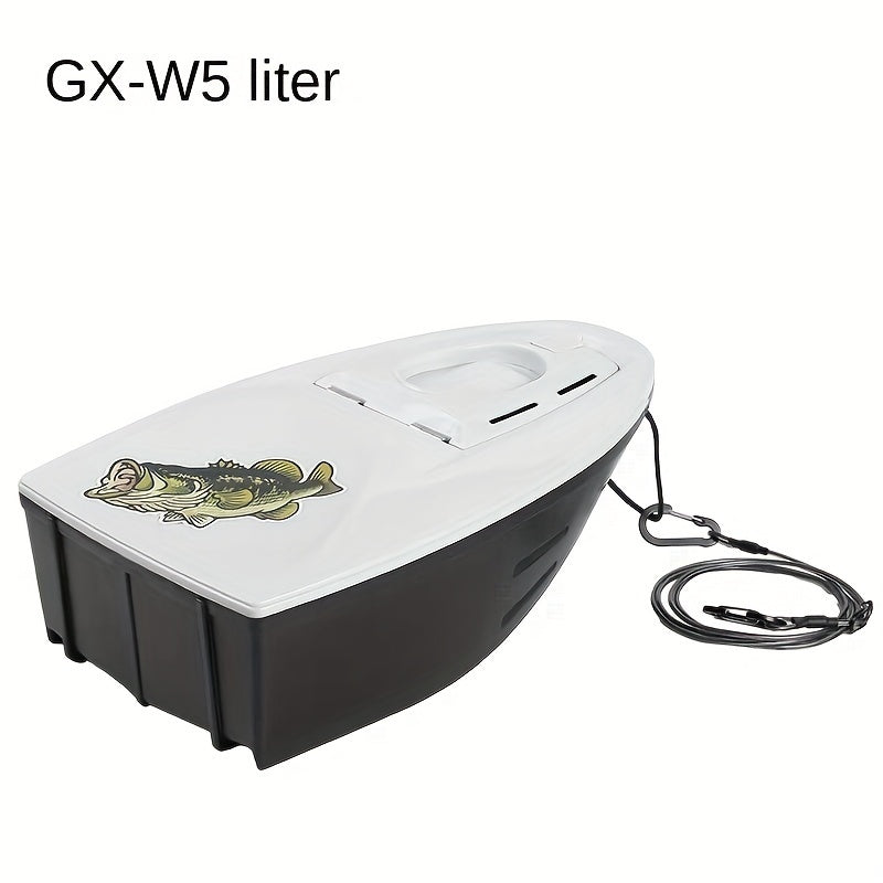 Large Capacity Live Fish Barrel with Strap