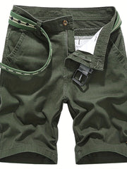 Men's Casual Cotton Cargo Shorts for Summer Outdoor