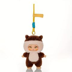Plush Toy Panda Dog Vinyl Doll Collectible Keychain Bag Charm