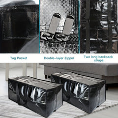 Reusable Grocery Bag Packing Organizer Heavy Duty Zipper Bag