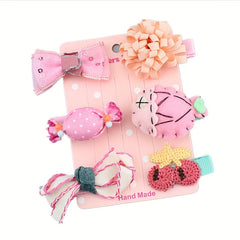 6pcs Cartoon Hair Accessories Set Princess Hairpin Headwear For Girls