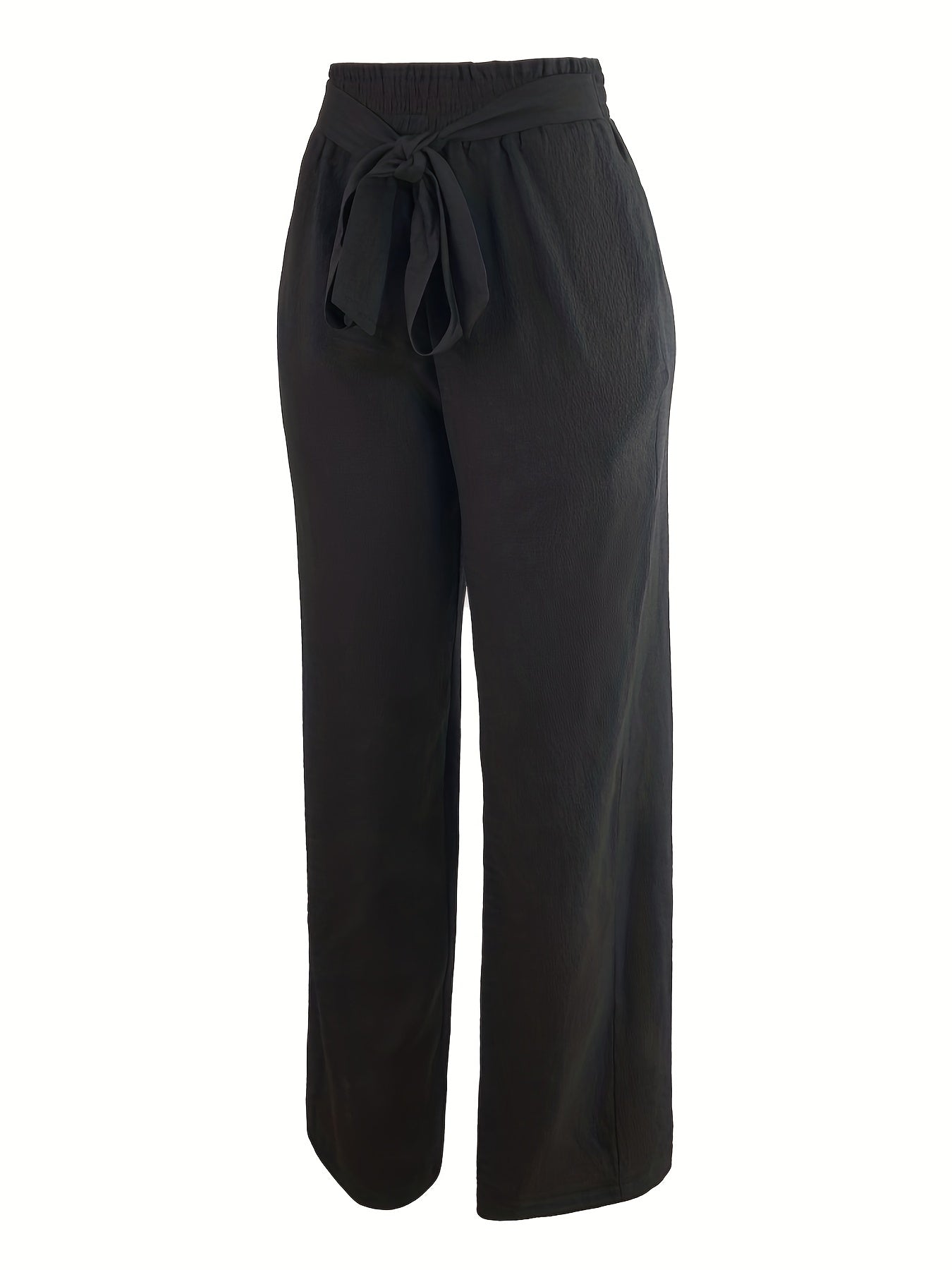 Casual Paper Bag Waist Pants for Spring & Summer