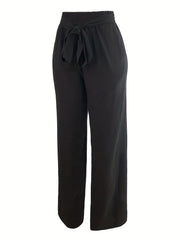 Casual Paper Bag Waist Pants for Spring & Summer