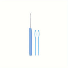 3pcs Weaving Needle Set Crochet Hooks Ergonomic Grip for Arthritic Hands