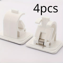 4pcs Wall Mounted Fishing Rod Rack Clips Storage with Screws