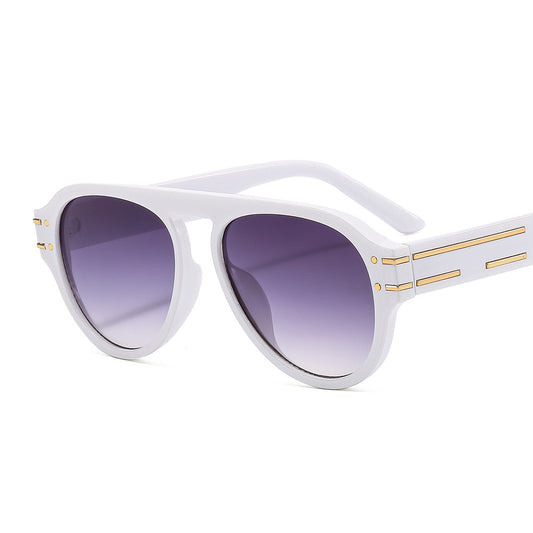 Vintage Oversized Round Sunglasses for Women