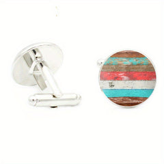 Bohemia Paisley Floral Cufflinks for Men Suit Shirt Cuff Link Jewelry